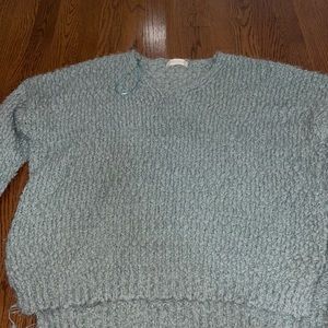 Light green fuzzy sweater, size M/L